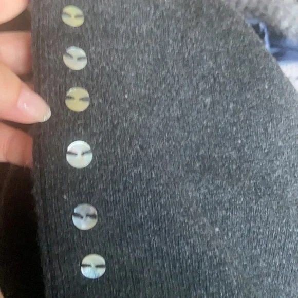 VINTAGE Lamb’s Wool Cardigan Open Front Jacket w Button Accents SUSAN MARTIN Sm - Picture 6 of 9